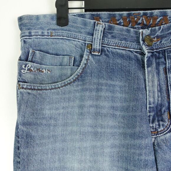 Lawman Jeans Womens Size 34x34 Bootcut Flared Light Wash Western Rodeo Cowboy - Picture 2 of 12